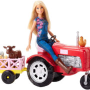 MATTEL BRB Panenka Barbie farmářka set s traktorem a doplňky plast