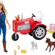 MATTEL BRB Panenka Barbie farmářka set s traktorem a doplňky plast