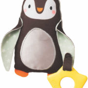 TAF TOYS Baby tučňák Prince závěsné chrastítko a kousátko pro miminko