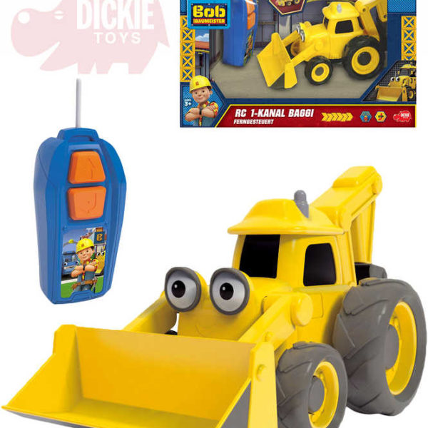 DICKIE RC Bagr Béďa na vysílačku Bořek stavitel na baterie 27MHz
