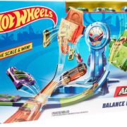 MATTEL HOT WHEELS Zrádné váhy herní set dráha se 3 autíčky v krabici