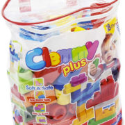 CLEMENTONI Clemmy Plus baby set kostky gumové 30ks měkké velké dílky v plastové tašce