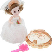 Panenka nevěsta dortík 2v1 Cupcake 15cm v kornoutu vonící svatební 12 druhů