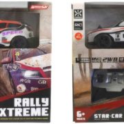 RC Auto závodní rally 14cm na vysílačku 27MHz na baterie 2 druhy