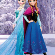 DINO DŘEVO Kostky obrázkové Frozen (Ledové Království) set 20ks kubus