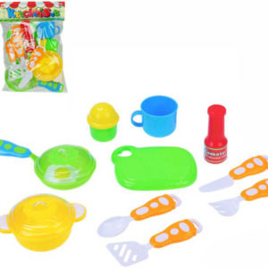 Kuchyňské dětské nádobí barevné set v sáčku plast