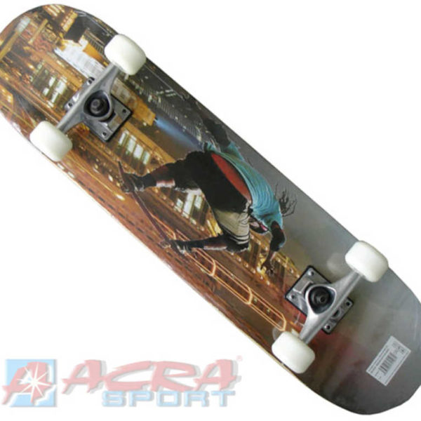 ACRA Skateboard závodní ocelový podvozek s obrázkem 79x20cm