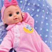 Panenka Bambolina Bebe 34cm miminko mluví 50 slov CZ na baterie Zvuk