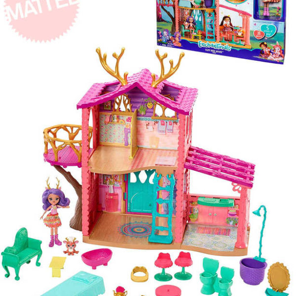 MATTEL Enchantimals herní set jelení dům s panenkou a doplňky