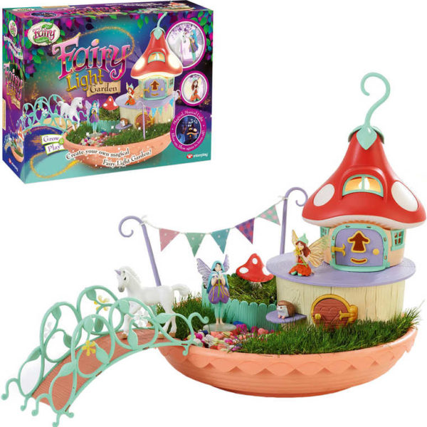 My Fair Garden kouzelná svítící zahrádka set s figurkami a domečkem na baterie Světlo