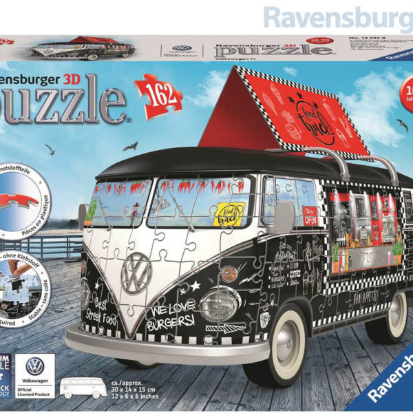 RAVENSBURGER Puzzle 3D Autobus VW Bulli T1 162 dílků skládačka v krabici