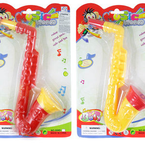 Dětský Saxofon Hudební nástroj 2 barvy PLAST 31 cm