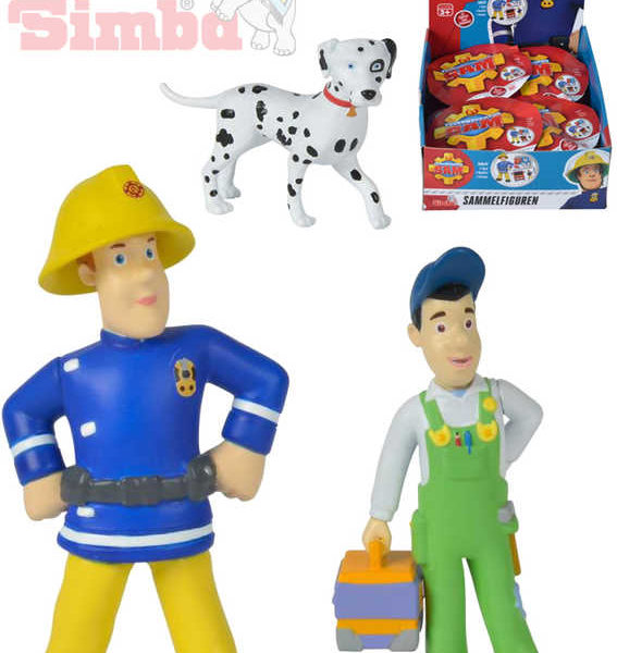 SIMBA Požárník Sam figurka plastová 1.serie 12 druhů v sáčku