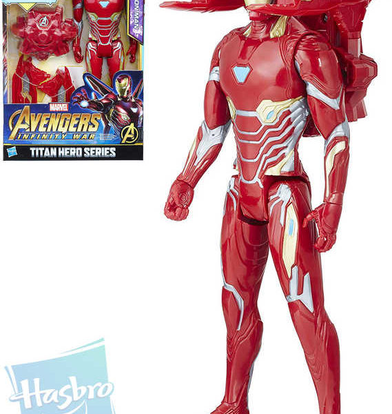 HASBRO Titan Hero Series Avengers figurka Power pack Iron Man 30cm plast