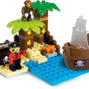 ANDRONI Unico Pirátský ostrov pokladů 37 dílků baby stavebnice v krabici