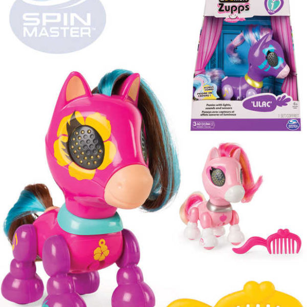 SPIN MASTER Zoomer poník interaktivní set s hřebenem na baterie Světlo Zvuk 6 druhů
