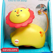 FISHER PRICE Baby zvířátko pojízdné chrastící pro miminko 3 druhy plast