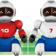 RC HRA Robofotbal set 2 roboti s míči a brankami na vysílačku USB Světlo Zvuk