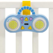TAF TOYS Baby kolotoč sova s MP3 přehrávačem USB na baterie pro miminko