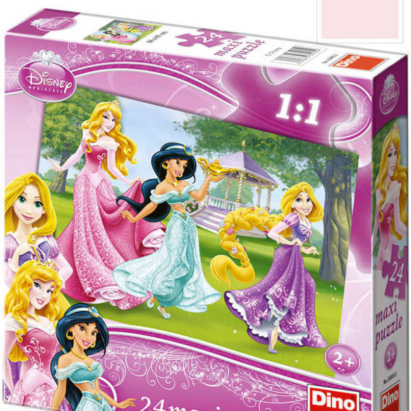 DINO Baby Puzzle 24 dílků Princezny maxi 66x47cm skládačka velké dílky