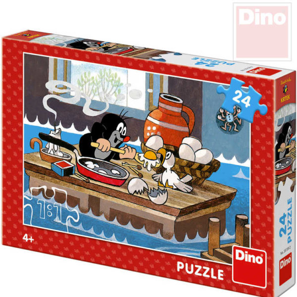 DINO Puzzle 24 dílků Krtek a orel (Krteček) 26x18cm skládačka v krabici