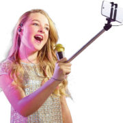 ADC Mikrofon SelfieMic černý set se selfie tyčí a sluchátkem na tvorbu hudebních videí
