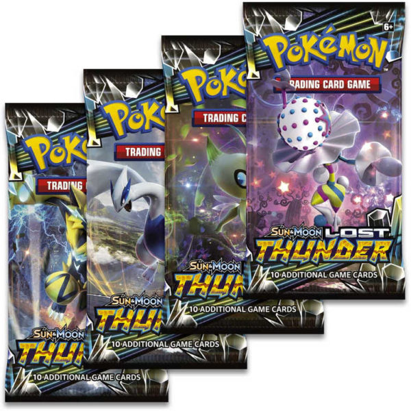 ADC HRA Karty doplňkové Pokémon SM8 Lost Thunder Booster 10 náhodných karet