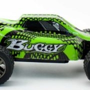 RC Auto Buggy rychlostní 1:18 na vysílačku 2,4GHz na baterie 22cm zelená