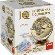 DINO Hra IQ Historický kvíz set s globusem 15cm 440 otázek v krabici