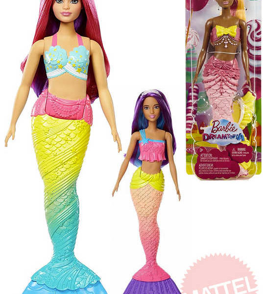 MATTEL BRB Panenka Barbie 30cm mořská panna 4 druhy v krabičce