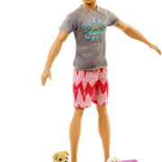 MATTEL BRB Barbie panák Ken magický delfín set s prknem a pejskem plast MATTEL BRB Barbie panák Ken magický delfín set s prknem a pejskem plast