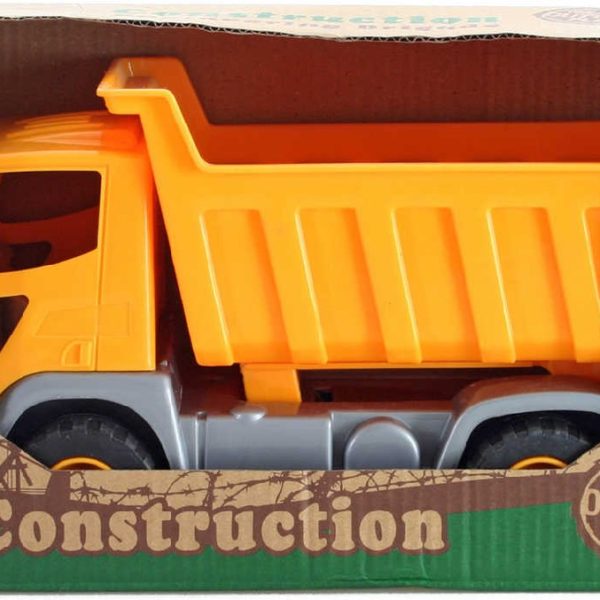 Auto nákladní sklápěčka oranžová 24cm na písek v krabici plast