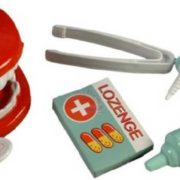 Zubní ordinace doktorský set dětské lékařeké potřeby 8ks plast v krabici