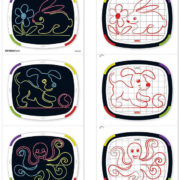 QUERCETTI Filo Tablet Basic kreslení tkaničkami na suchý zip / malování fixami 2v1