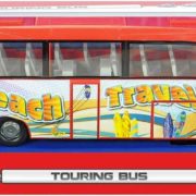 DICKIE Autobus zájezdový Touring Bus na setrvačník otevírací dveře 2 barvy