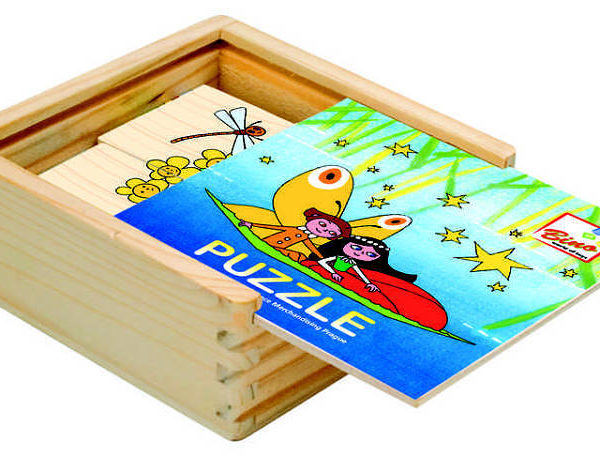 BINO DREVO Puzzle Maková panenka 16 ks * DŘEVĚNÉ HRAČKY *