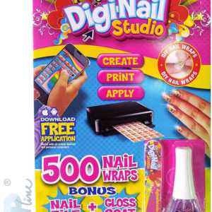 EP Line BO-PO Digi Nails Nehtové studio návrhářské set s lakem a samolepkami