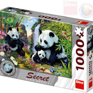 DINO Puzzle 1000 dílků Pandy skrytá tajemství 66x47cm skládačka v krabici