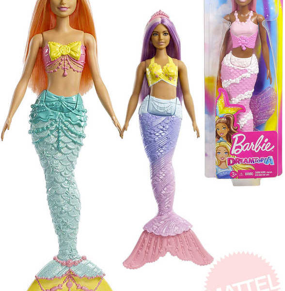 MATTEL BRB Panenka Barbie víla kouzelná mořská Dreamtopia 4 druhy