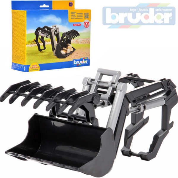 BRUDER 02317 Nakladač čelní s drapákem náhradní díl k traktoru plast