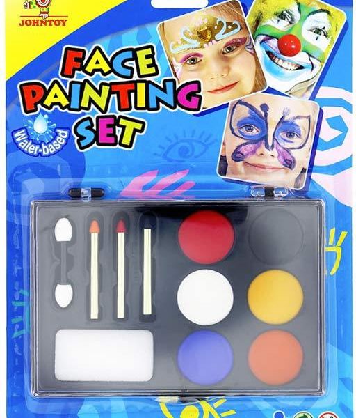 Johhn Toy Barvy dětské obličejové set s aplikátory pro malování na obličej