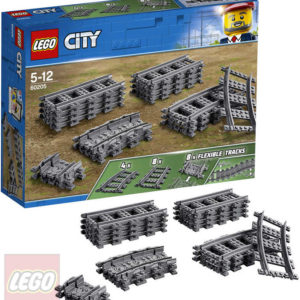 LEGO CITY Koleje rovné a zahnuté doplněk k vláčkodráze 60205 STAVEBNICE