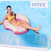 INTEX Kruh plavací donut růžový 107cm nafukovací dětské kolo do vody 56265