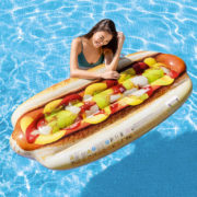 INTEX Lehátko nafukovací Hotdog 180x89cm matrace s úchyty na vodu 58771
