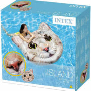 INTEX Lehátko nafukovací Kočka 147x135cm matrace s úchyty na vodu 58784