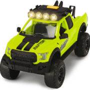 DICKIE Auto jeep Ford Raptor set s kolem s figurkou a doplňky na baterie Světlo Zvuk