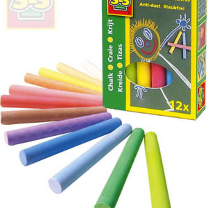 SES CREATIVE Křídy dětské barevné set 12ks v krabičce