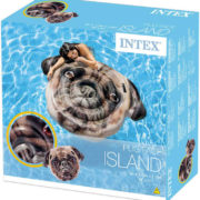 INTEX Lehátko nafukovací pes Mops 173x130cm matrace na vodu s úchyty 58785