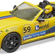 BRUDER 62730 Bworld Policejní stanice set čtyřkolka se 2 figurkami a doplňky 1:16