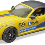 BRUDER 62730 Bworld Policejní stanice set čtyřkolka se 2 figurkami a doplňky 1:16